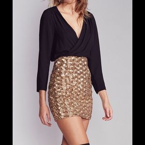 Free People Sequin Dress Holiday New Years Party